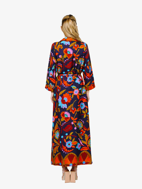 ciebon shirt dress Dolly Floral Print Long Sleeve Shirt Dress CIEBON
