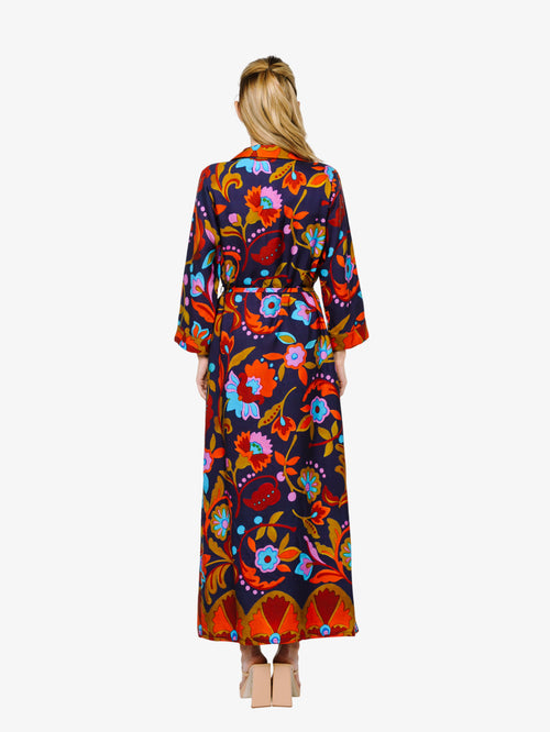 Cargar la imagen 1 en la vista de la galería. Dolly Floral Print Long Sleeve Shirt Dress