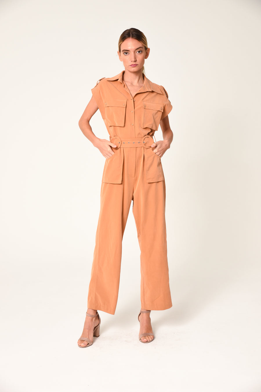 Joelle Cap Sleeve Jumpsuit