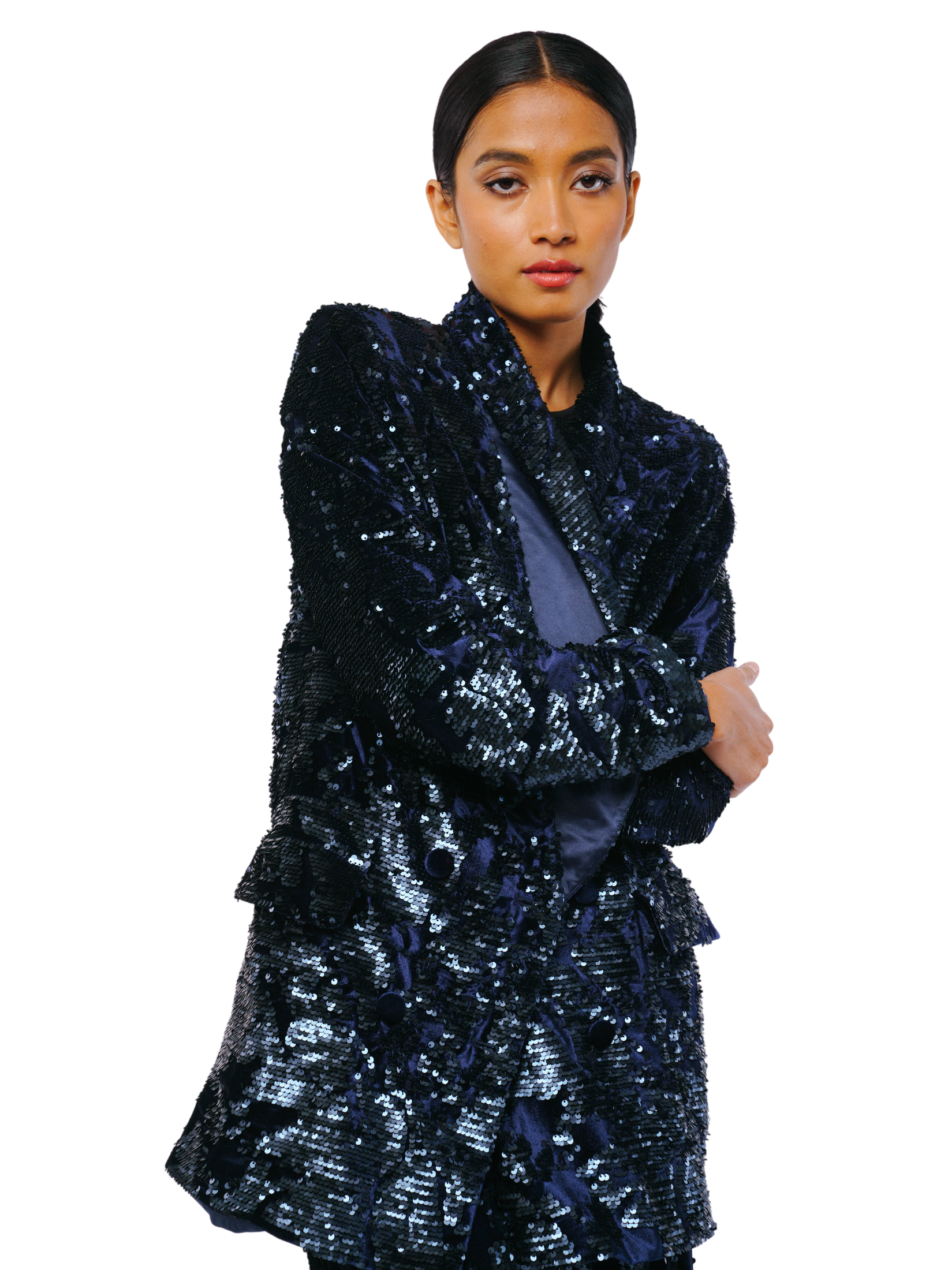 Geena Velvet Sequin Jacket