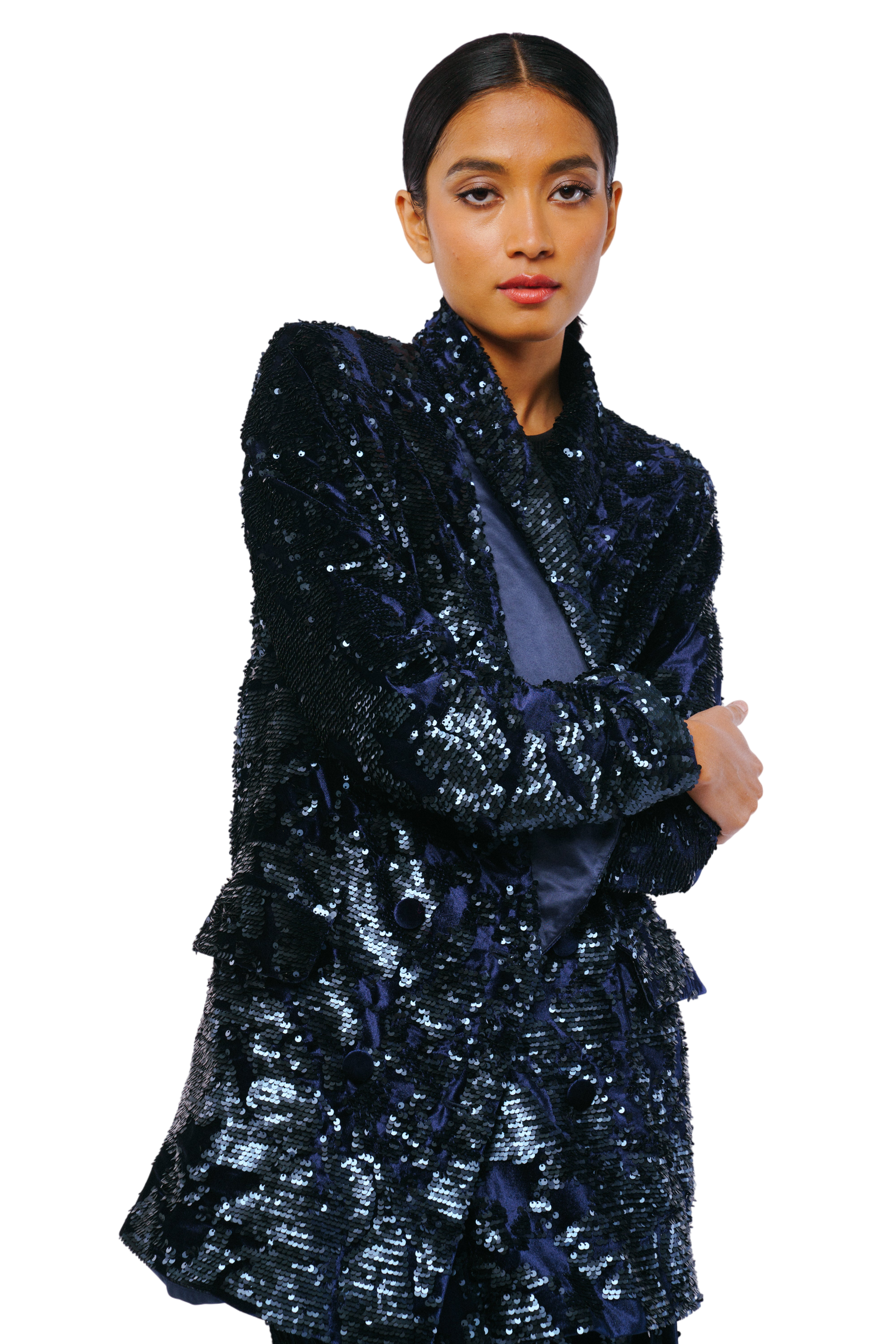 Geena Velvet Sequin Jacket