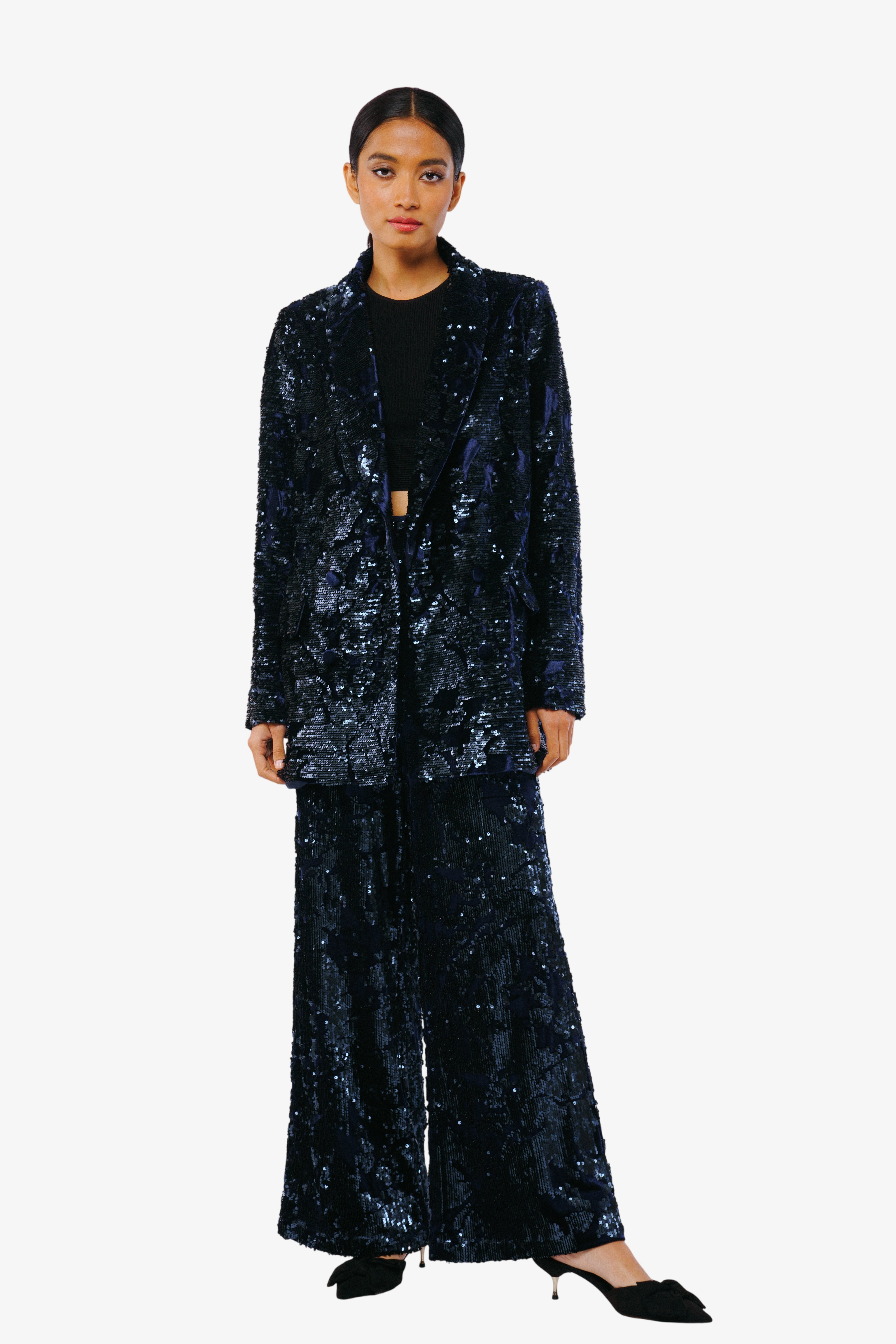 Geena Velvet Sequin Jacket