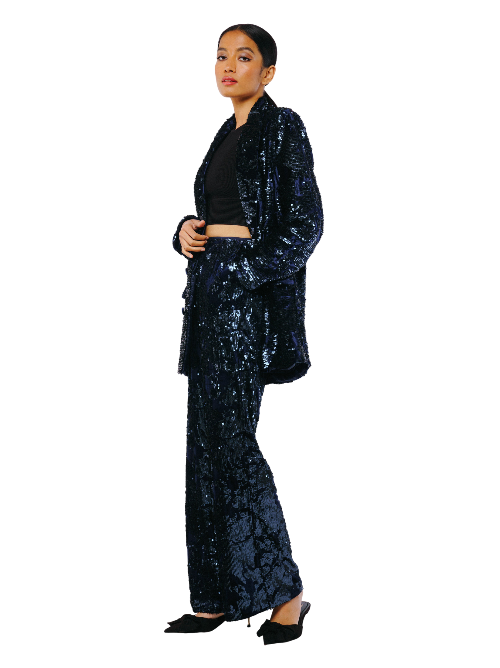 Geena Velvet Sequin Jacket