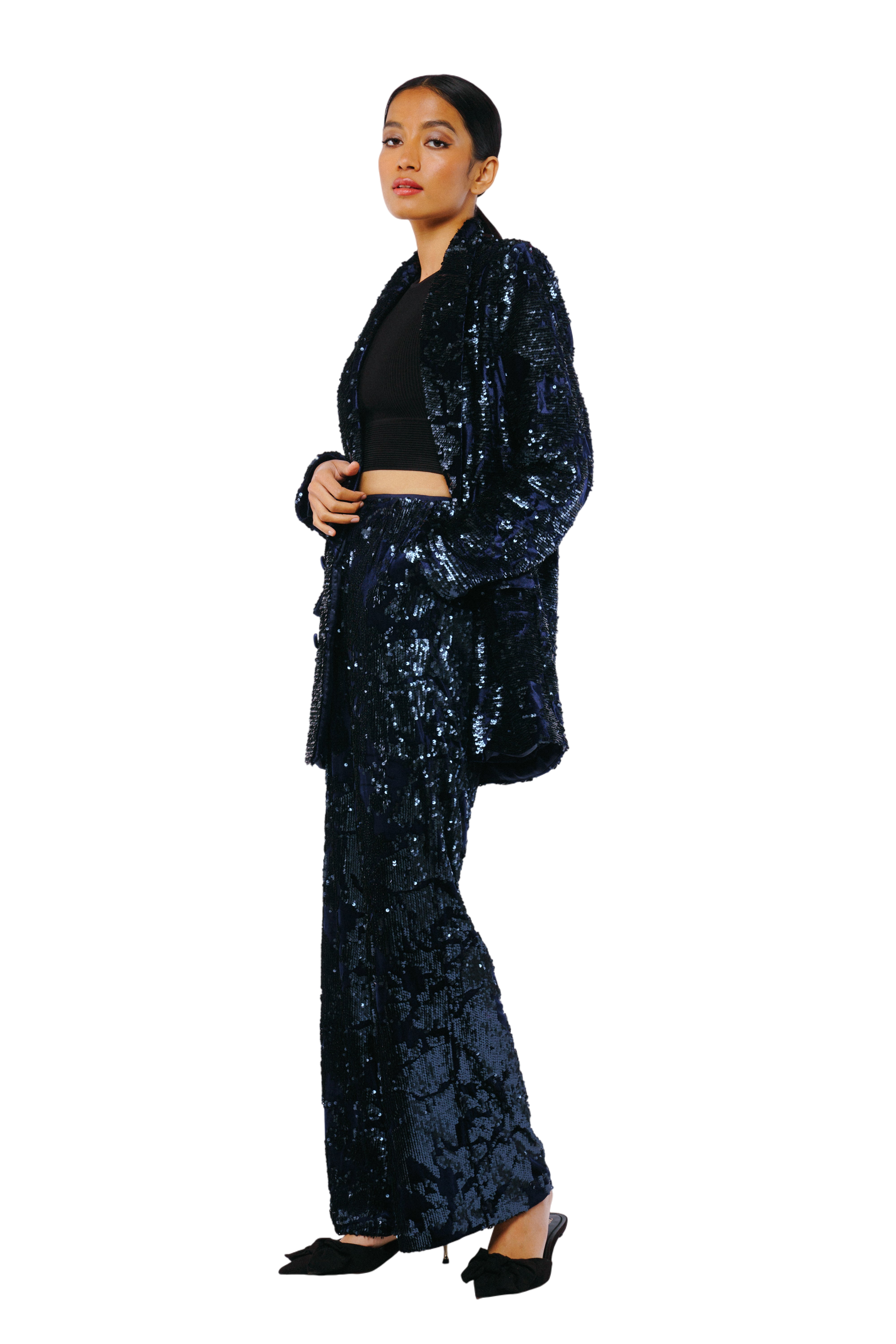 Geena Velvet Sequin Jacket