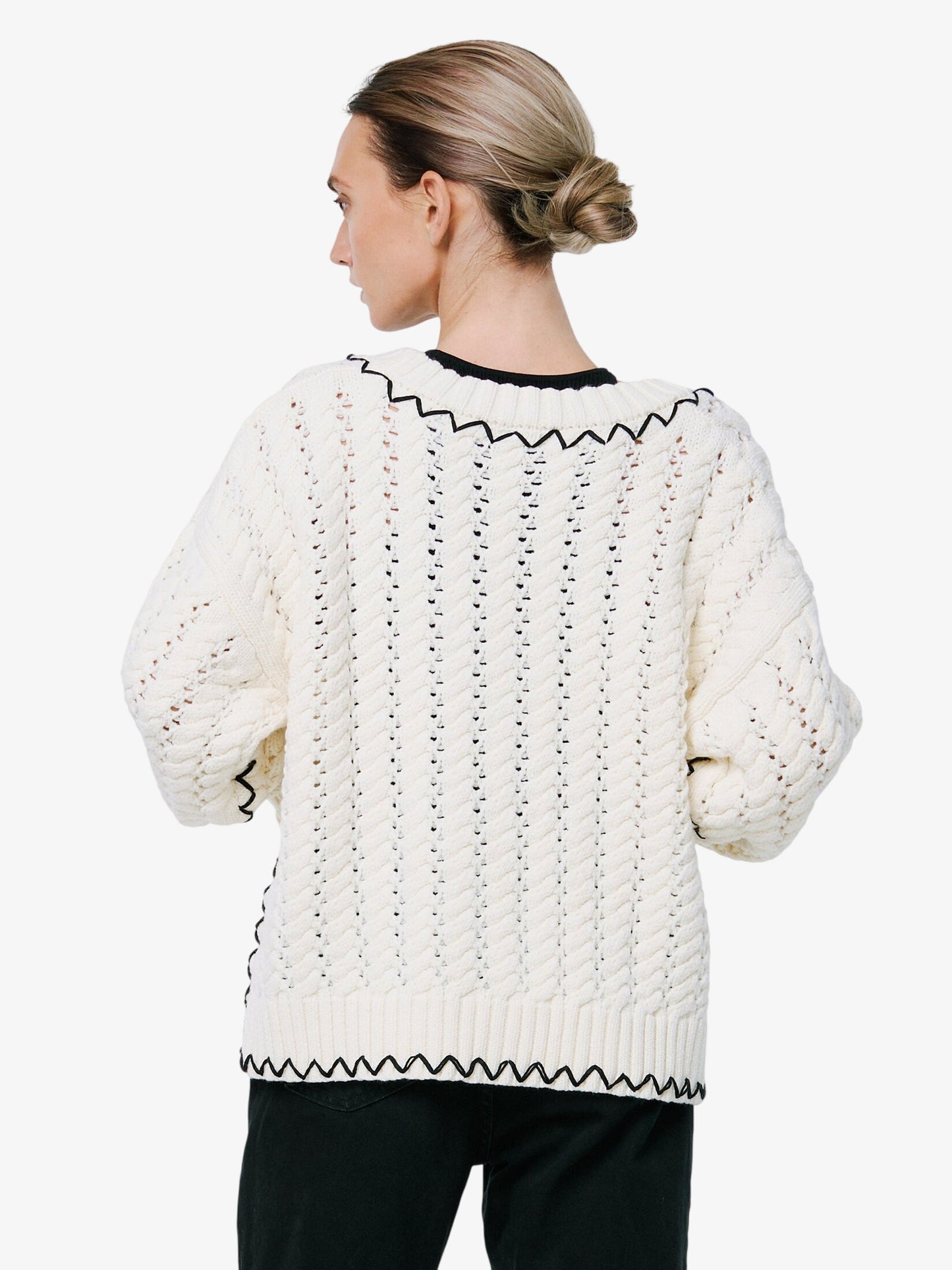 Joan Embroidered Cardigan Sweater