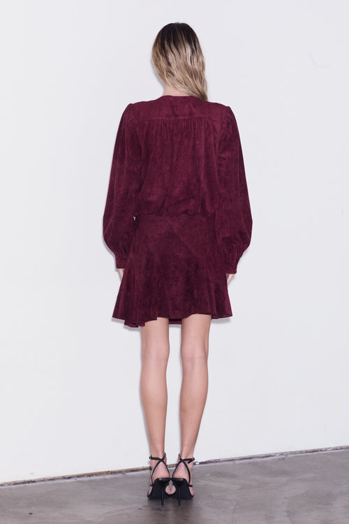 Cargar la imagen 1 en la vista de la galería. Donna Bubble Hem Faux Suede Jacket