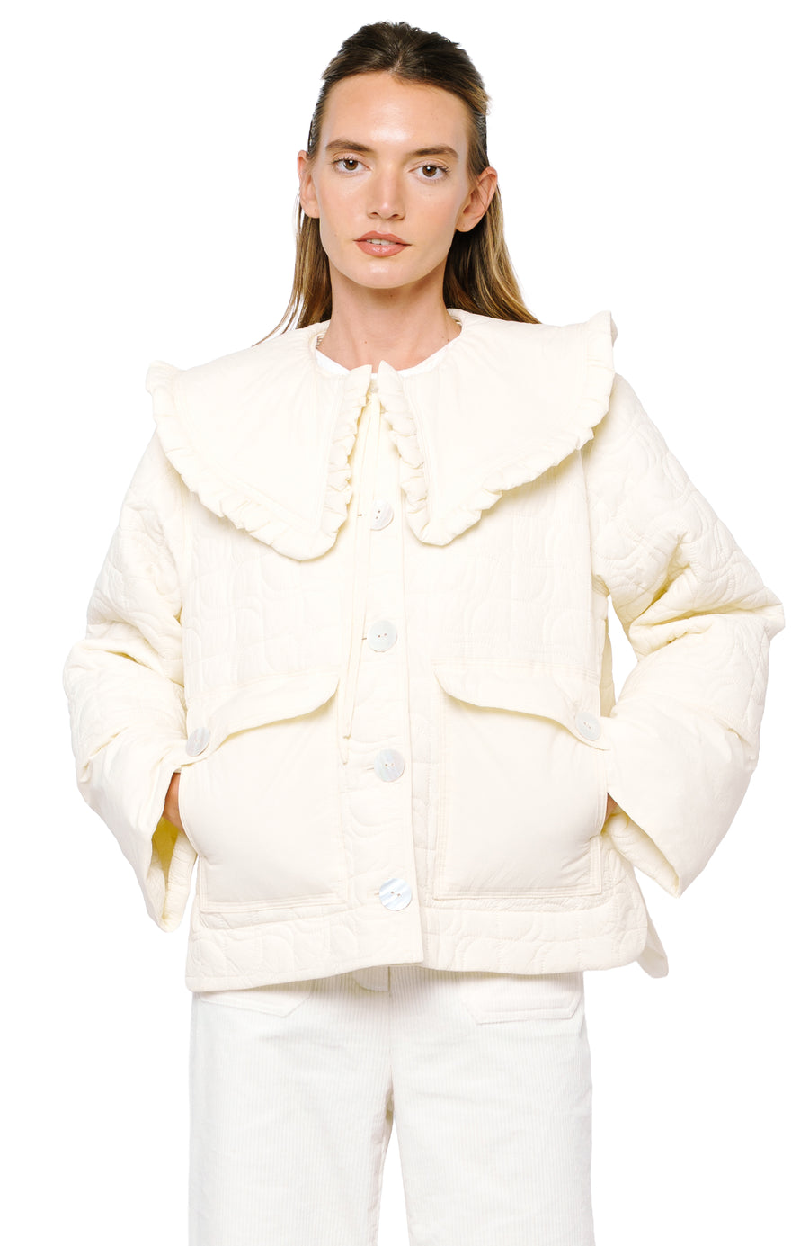 Laufey Wide Collar Puffer Jacket