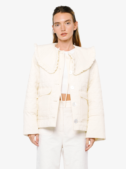 Cargar la imagen 1 en la vista de la galería. Laufey Wide Collar Puffer Jacket