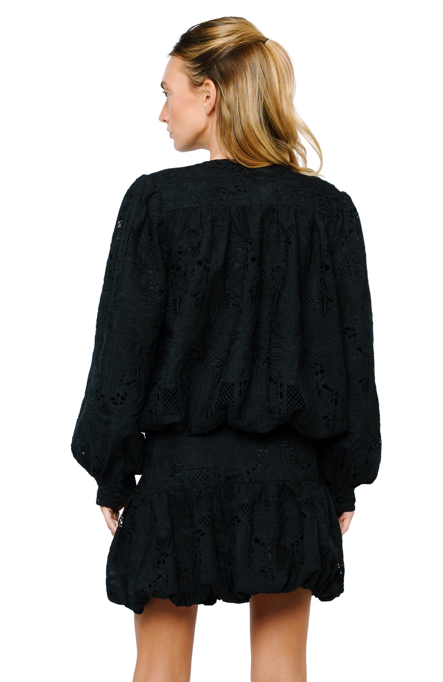 Donna Bubble Hem Lace Jacket