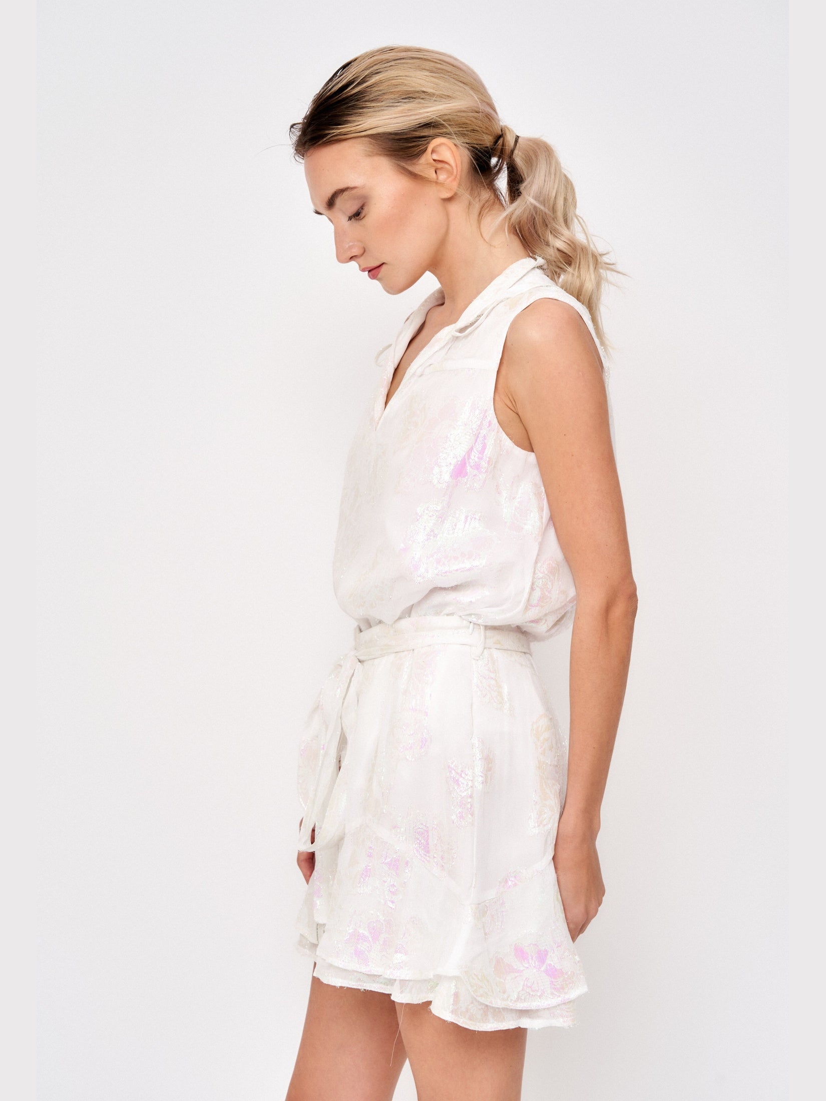 Bianka Floral Ruffle Shorts