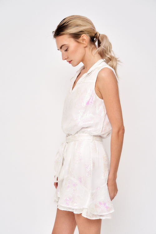 Load image 1 in gallery view. Bianka Floral Ruffle Shorts