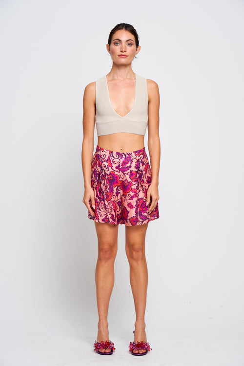 Load image 1 in gallery view. Saya Printed Drawstring Shorts