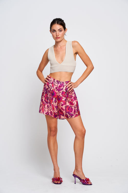Load image 1 in gallery view. Saya Printed Drawstring Shorts