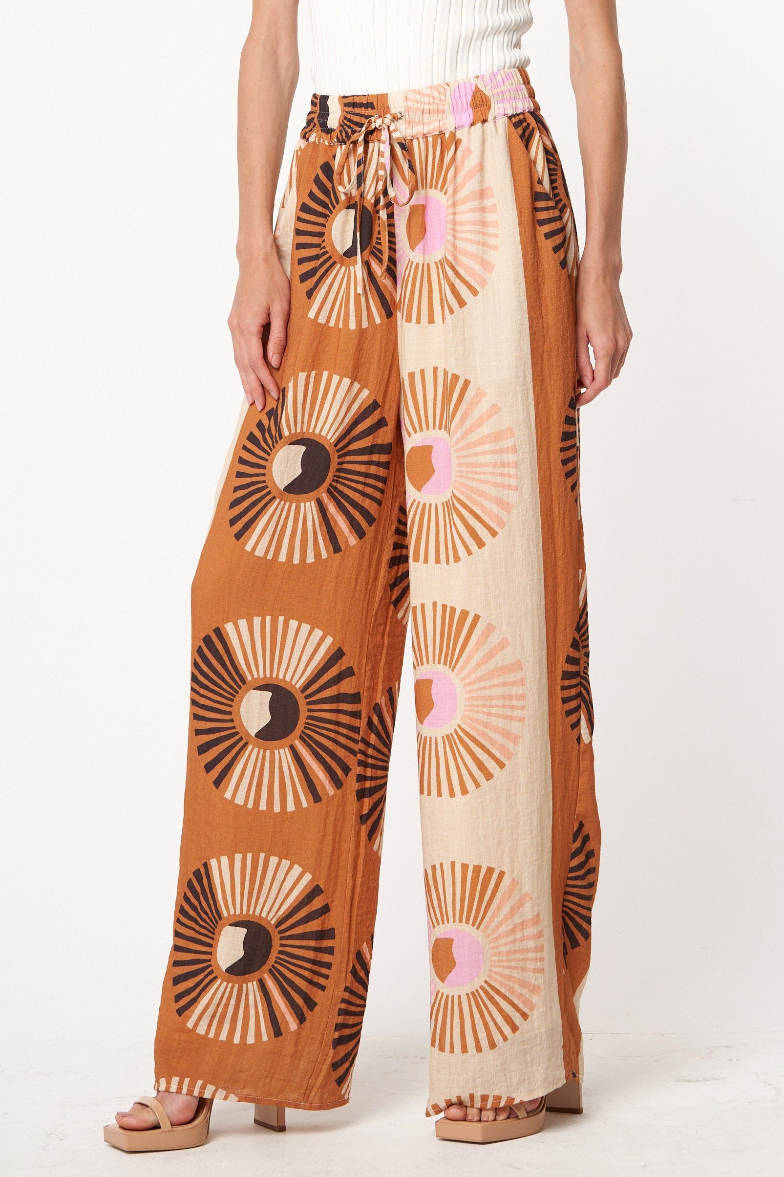 Gina Printed Drawstring Pants