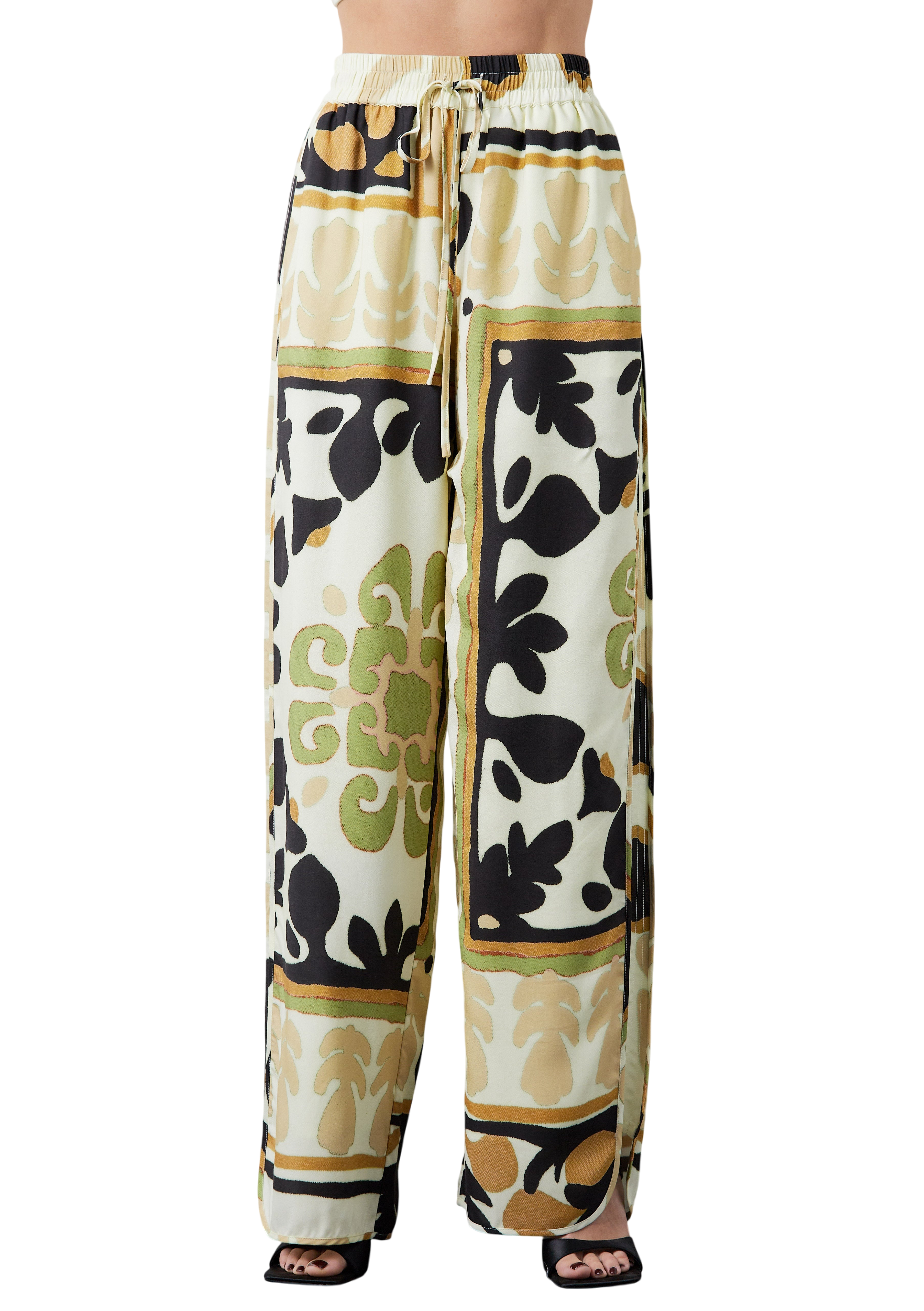 Yuvanna Tapestry Print Drawstring Pants