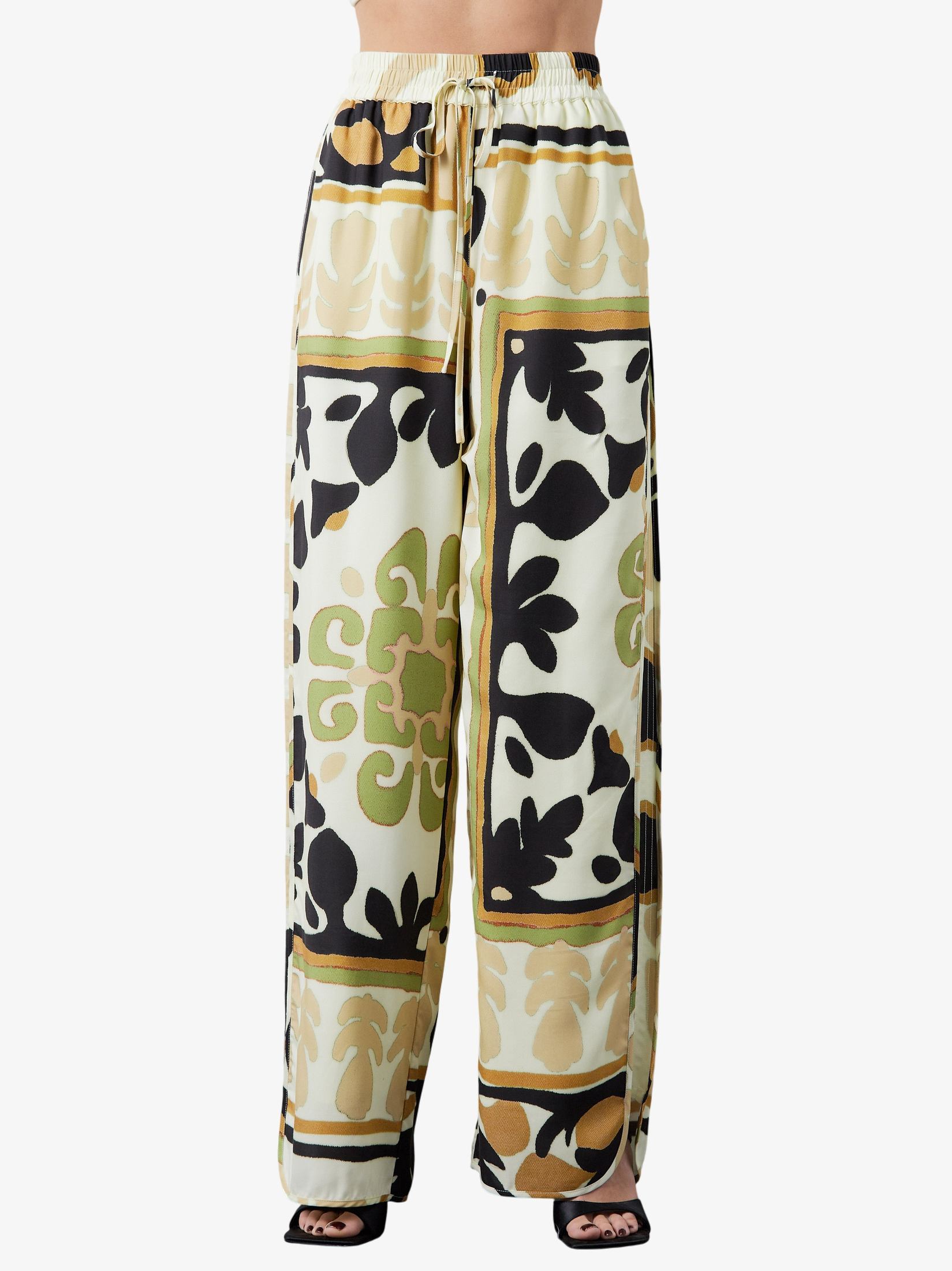 Yuvanna Tapestry Print Drawstring Pants