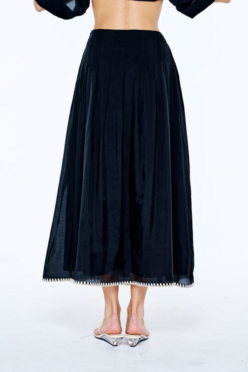 Cargar la imagen 1 en la vista de la galería. Pheona Pleated Midi Skirt