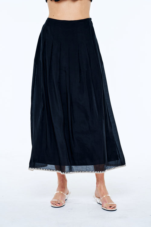 Cargar la imagen 1 en la vista de la galería. Pheona Pleated Midi Skirt