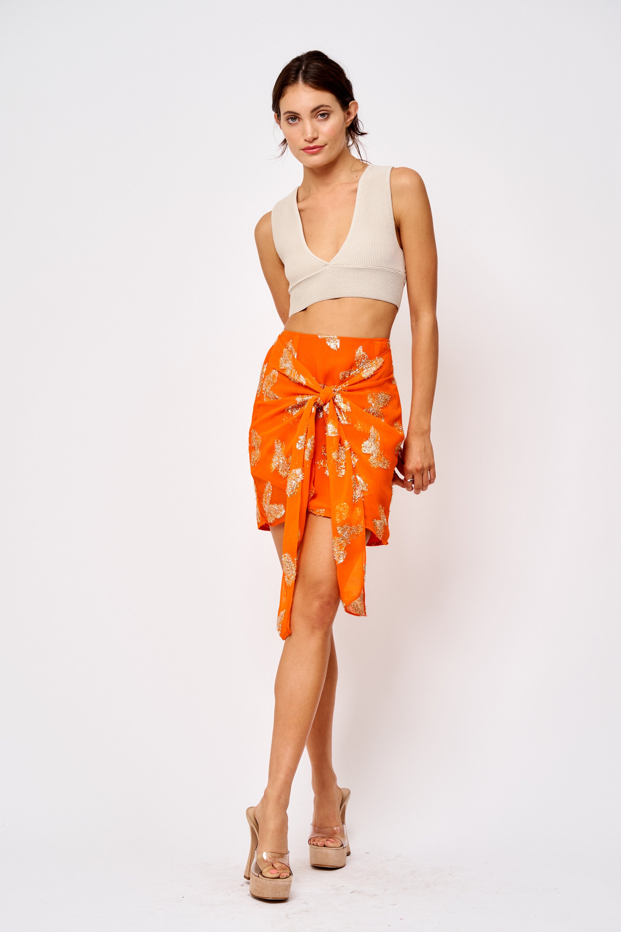 CIEBON Lourdes Embroidered Puff Sleeve Top