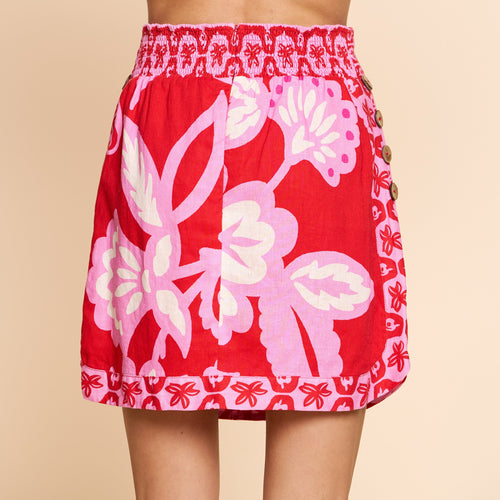 Load image 1 in gallery view. Kira Floral Print Mini Skirt