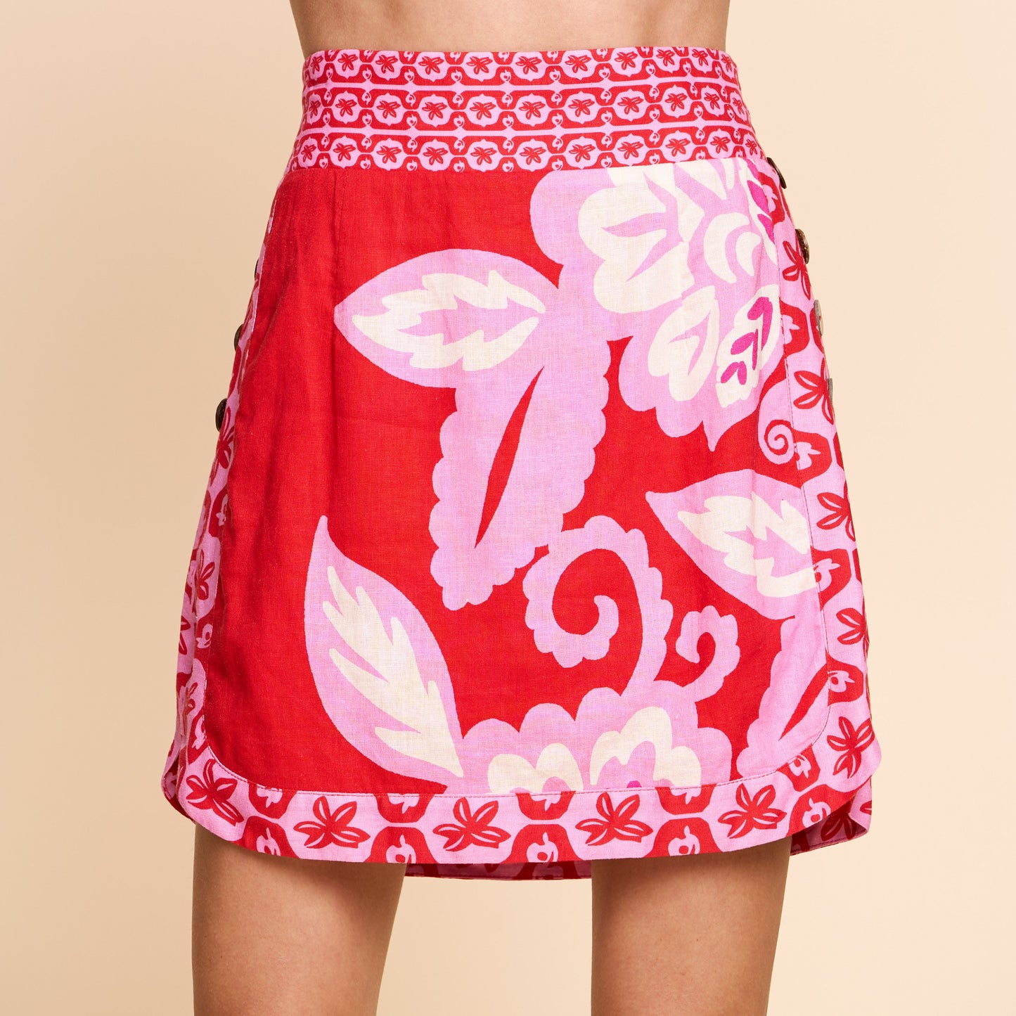 Kira Floral Print Mini Skirt