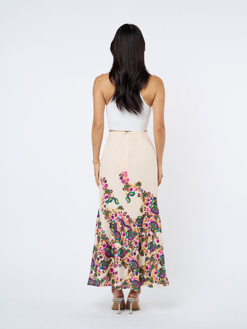 Load image 1 in gallery view. Riley Floral Print Maxi Skirt