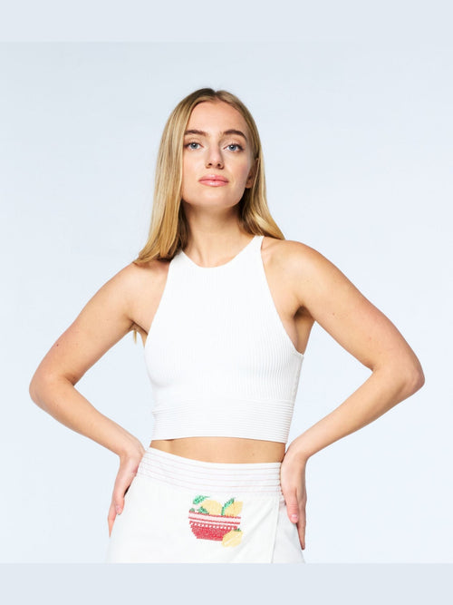 Load image 1 in gallery view. Camira Rib Knit Halter Top