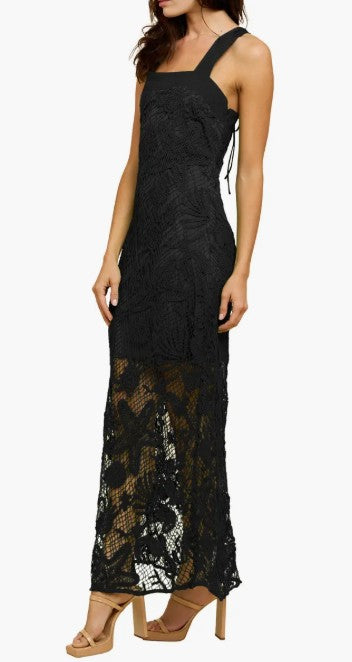 Krystina Aquatic Crochet Maxi Dress