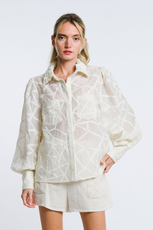 Load image 1 in gallery view. Jardin Long Sleeve Button Up Top
