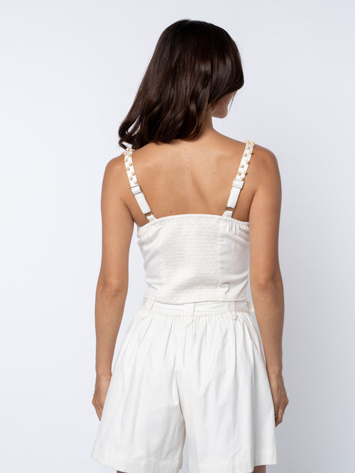 Load image 1 in gallery view. Amory Floral Beaded Tank Top