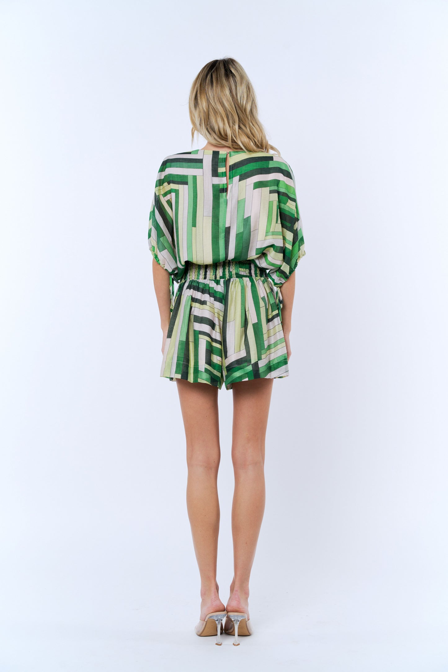 Thea Striped Puff Sleeve Top