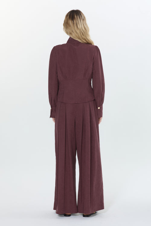 Load image 1 in gallery view. Aubriella High Waisted Wide Leg Pants