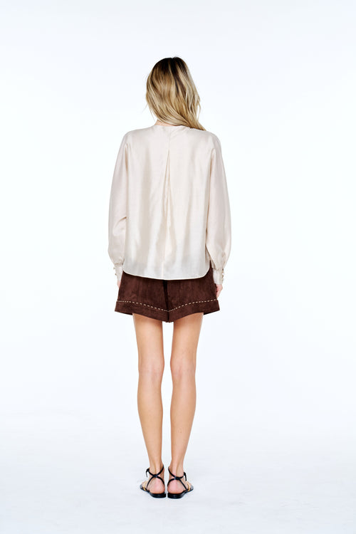 Cargar la imagen 1 en la vista de la galería. Cindy Topstitched Batwing Sleeve Top