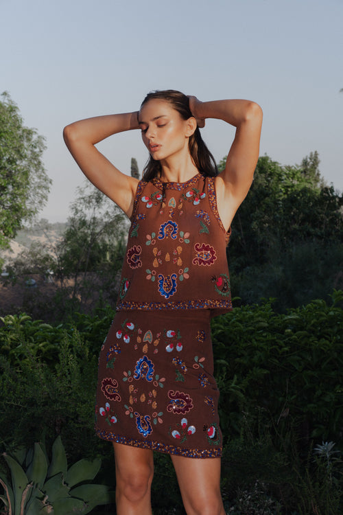 Cargar la imagen 1 en la vista de la galería. Viveka Beaded Sequin Tank Top