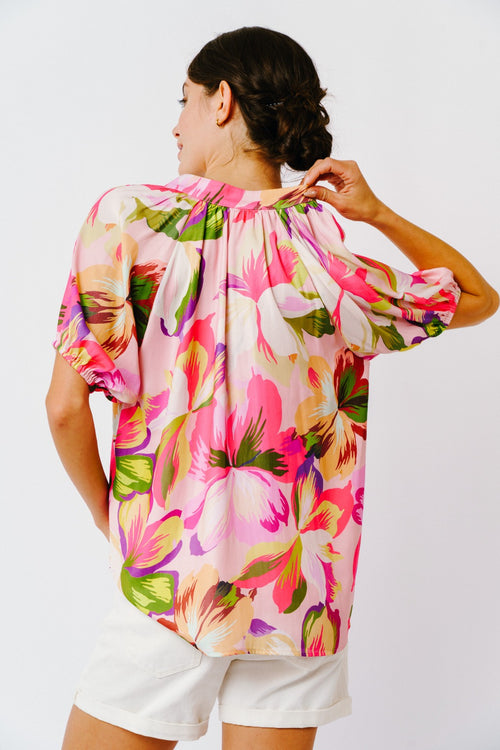 Load image 1 in gallery view. Breeze Raglan Sleeve Floral Print Top