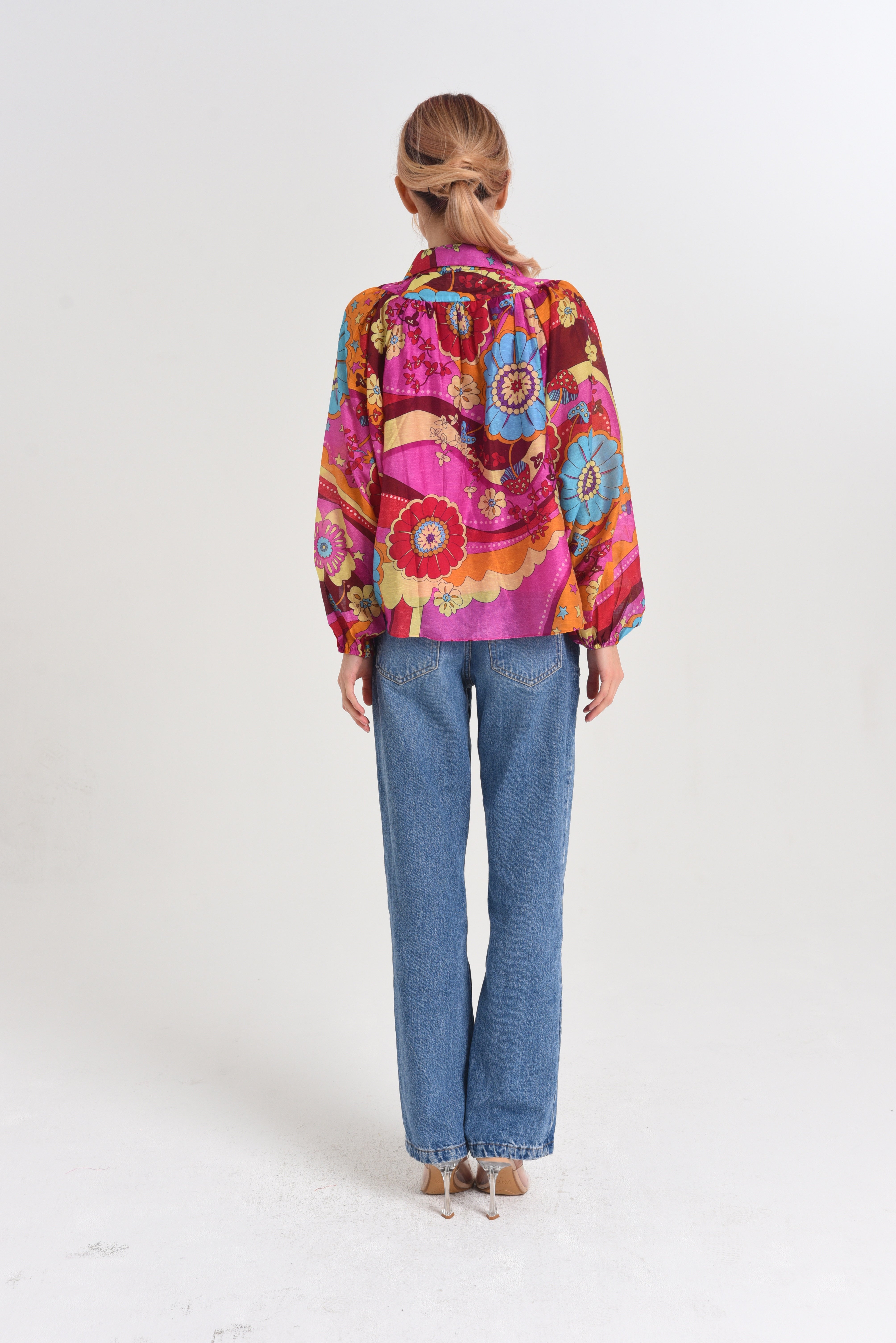 Elisa 抽象印花套头上衣