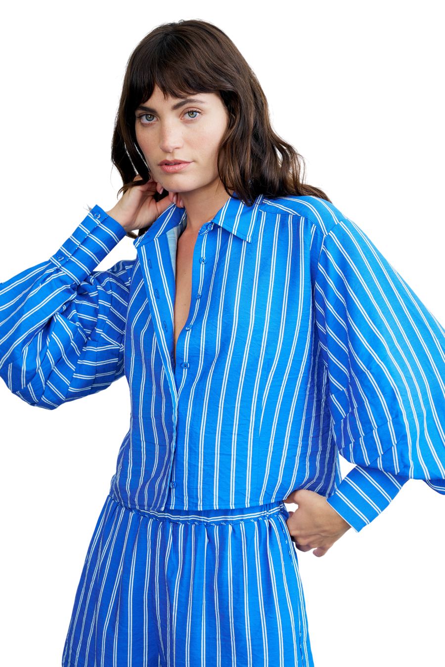 Brielle Striped Long Sleeve Top