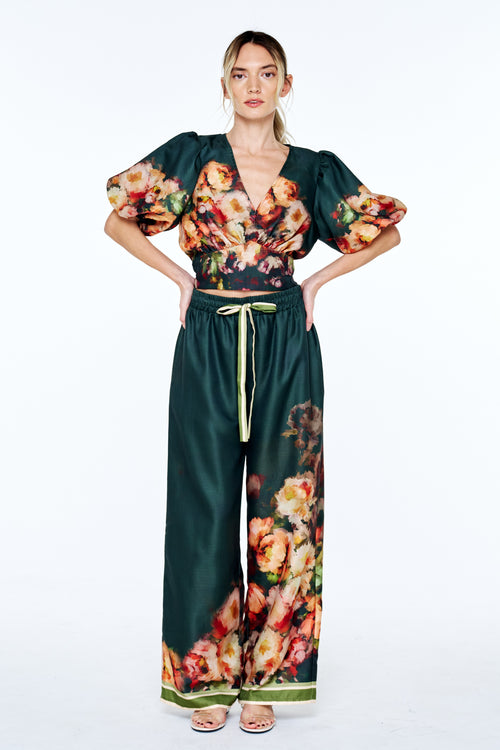 Cargar la imagen 1 en la vista de la galería. Emel Floral Print Pudd Sleeve Top