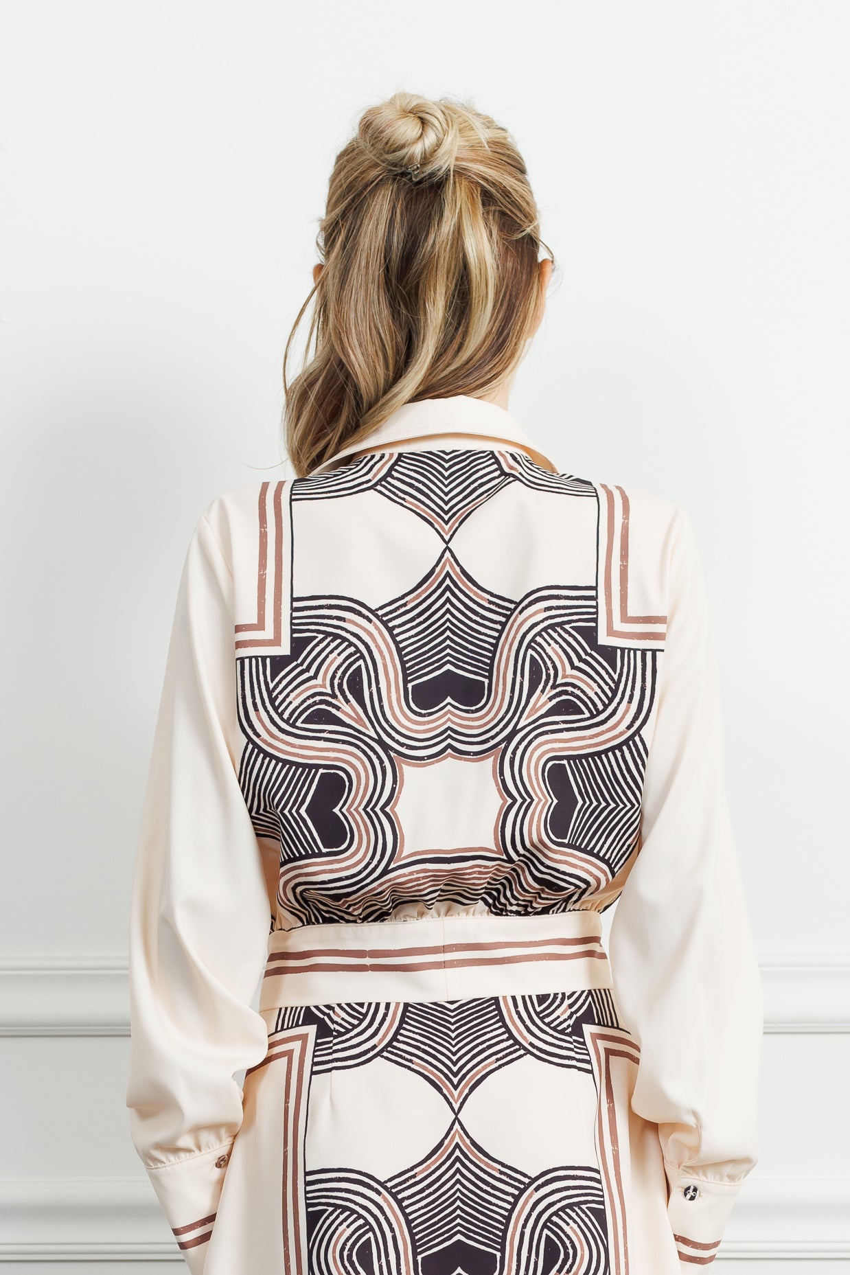 Gara Long Sleeve Tie Front Shirt
