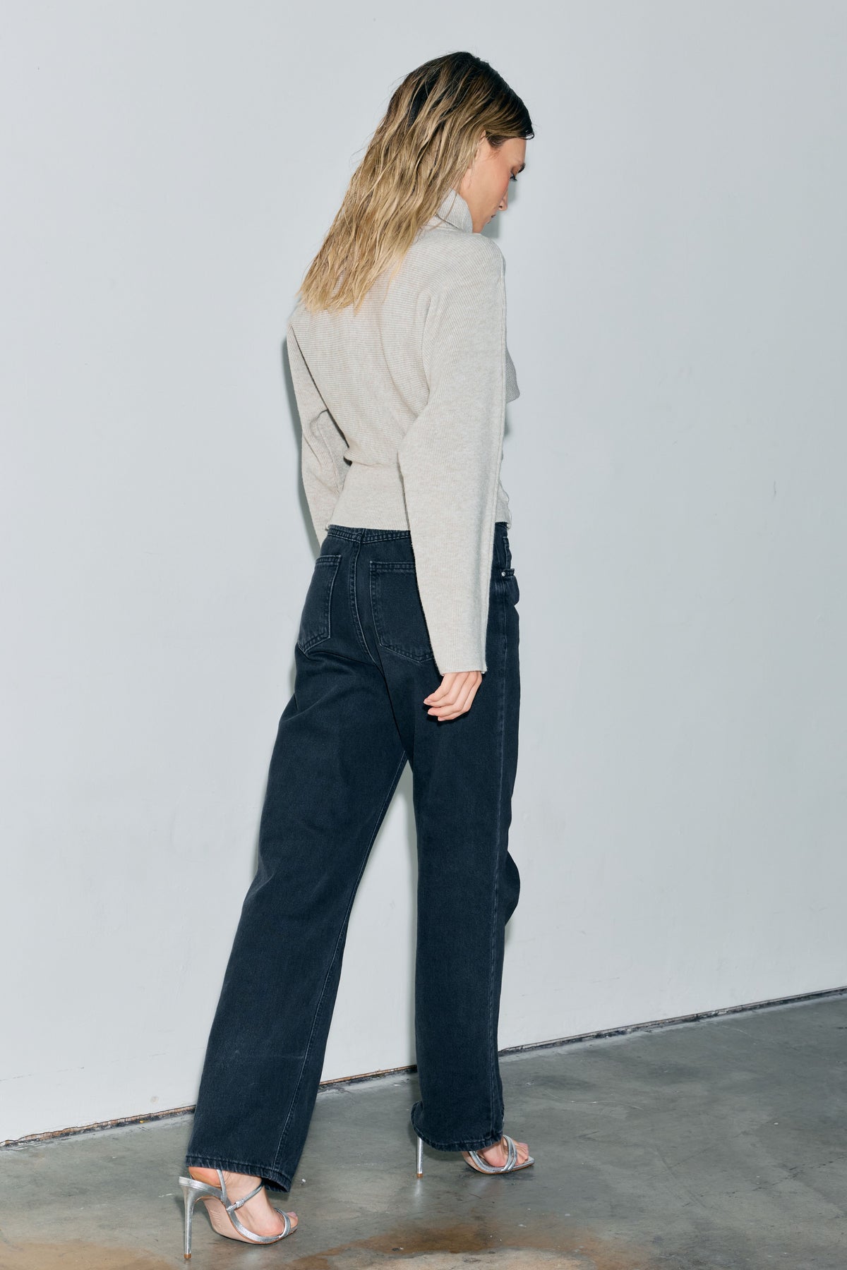 Casanita	Button Detail Turtleneck Sweater