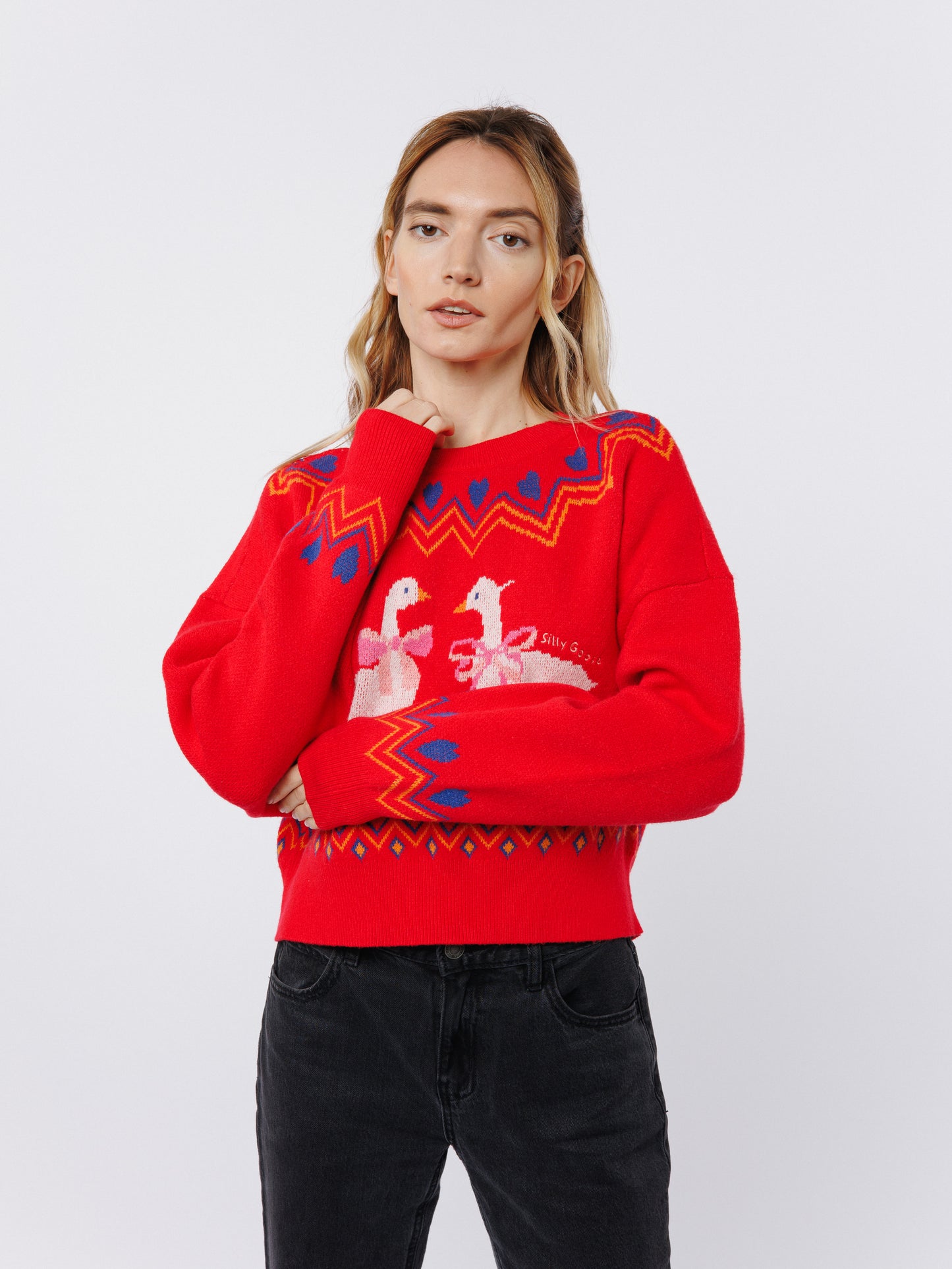 Neve Silly Goose Long Sleeve Sweater