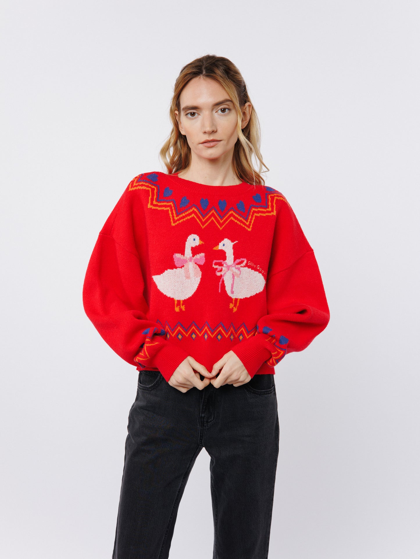 Neve Silly Goose Long Sleeve Sweater