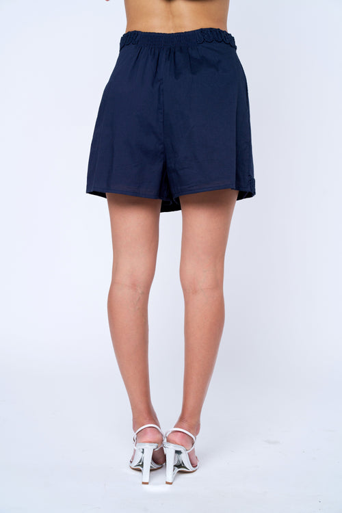Load image 1 in gallery view. Silla Soutache Cotton Mini Skort