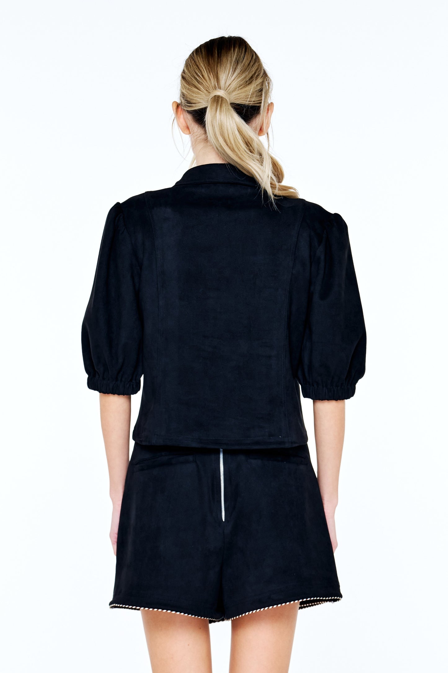Noa Faux Suede Wrap Skort